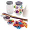 Colorations Clear Plastic Mason Jar, Set of 6 Pack, 5 1/2" high, 3" Dia, Decorate Your Own Jar, Craft for Kids, Create Unique & Personal Designs, Fun Kids Craft Project,Craft Project for Boys & Girls